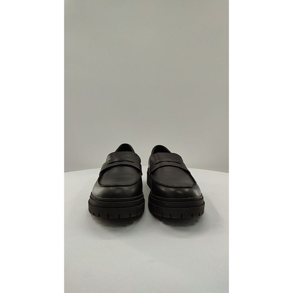 Quince Women Italian Leather Lug Sole Loafer Black Shoes 8.5 - Picture 2 of 2